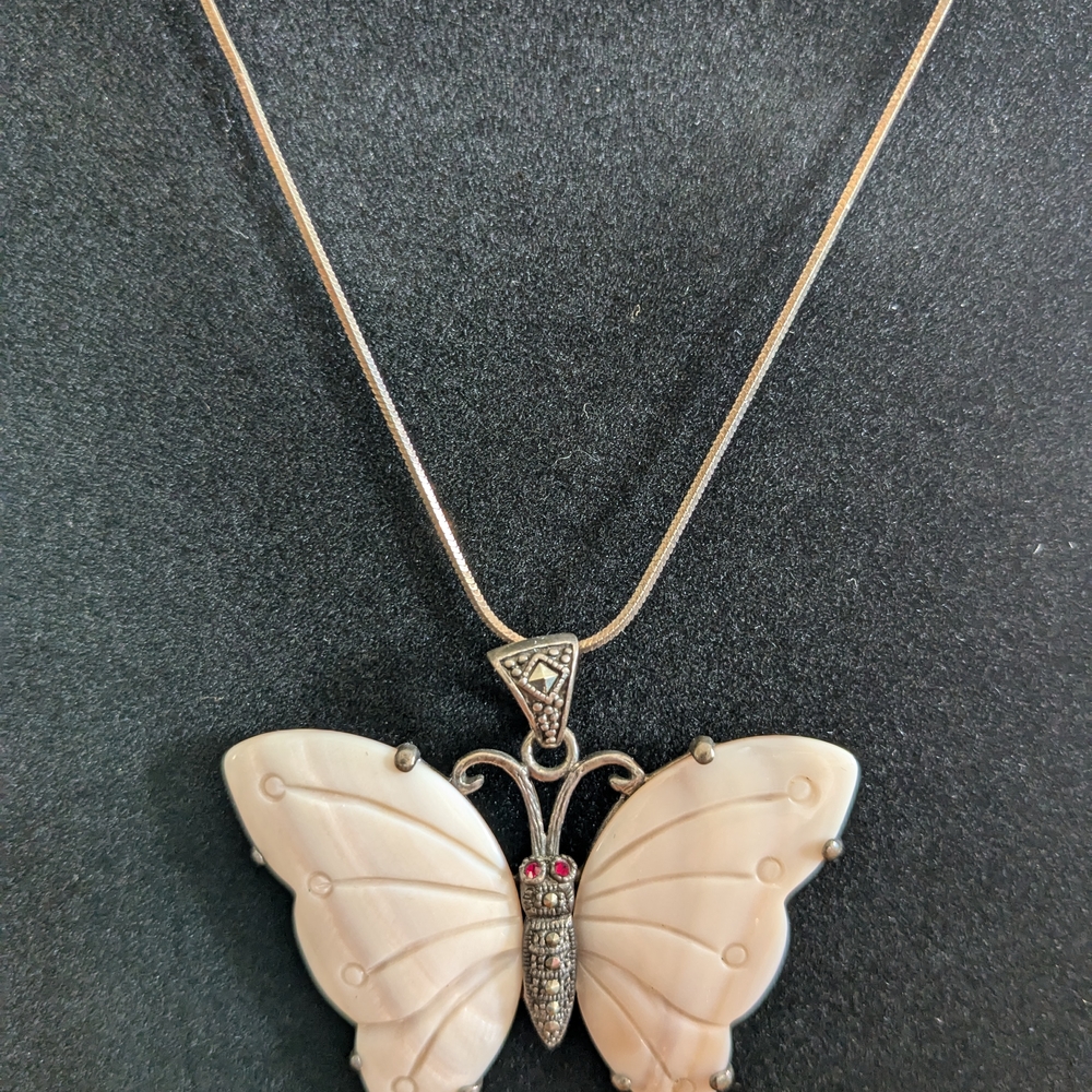 Elegant Butterfly Pendant Necklace -